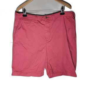 Polo Ralph Lauren Size 38 Cotton Chino Shorts Dark Coral Pink Men's